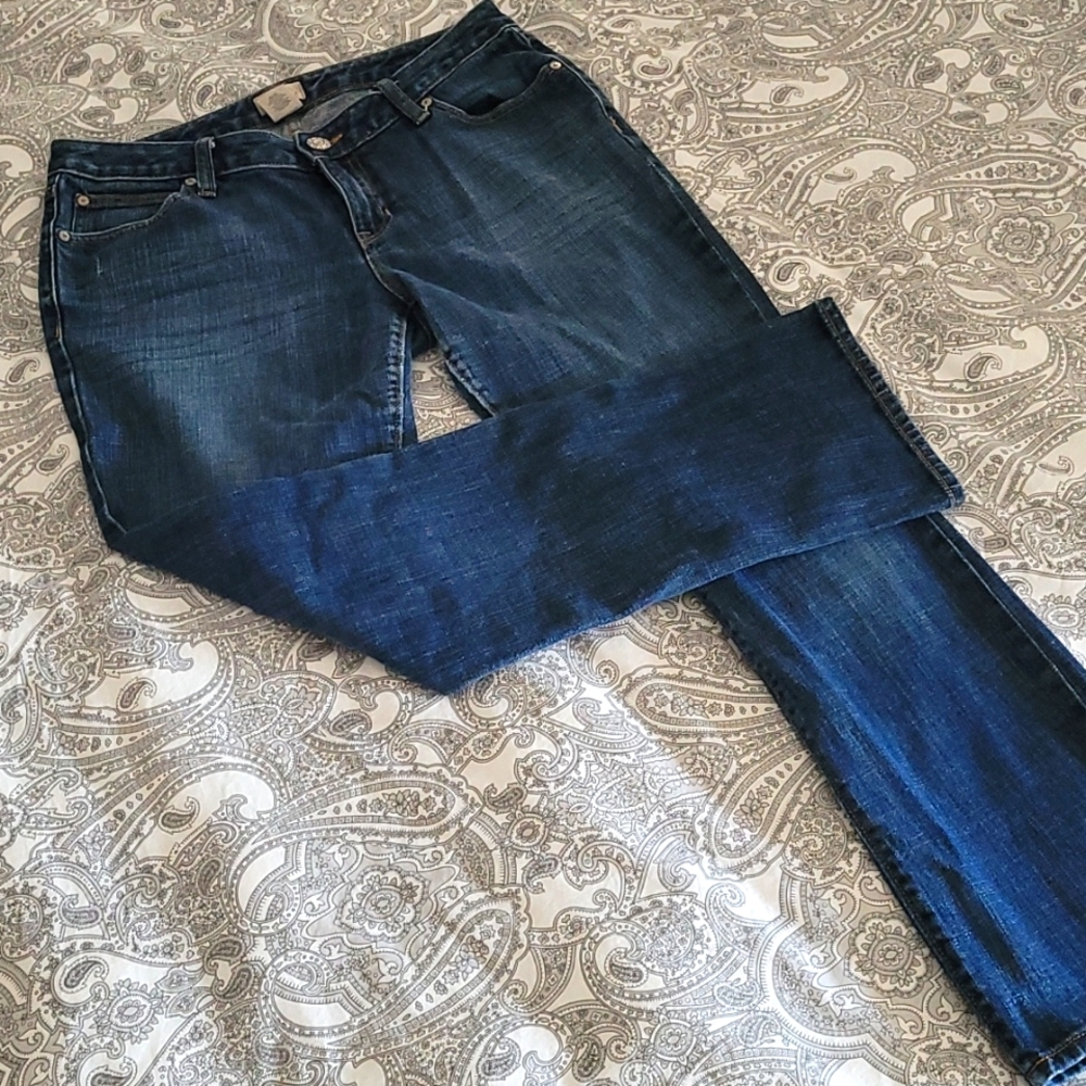 GAP Cotton Denim Dark Wash Curvy Straight 8/29 Classic 5 Pocket Jeans